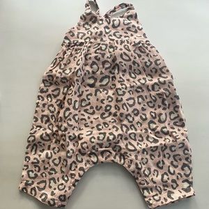 SOLD Angel Dear Overall Pink Leopard